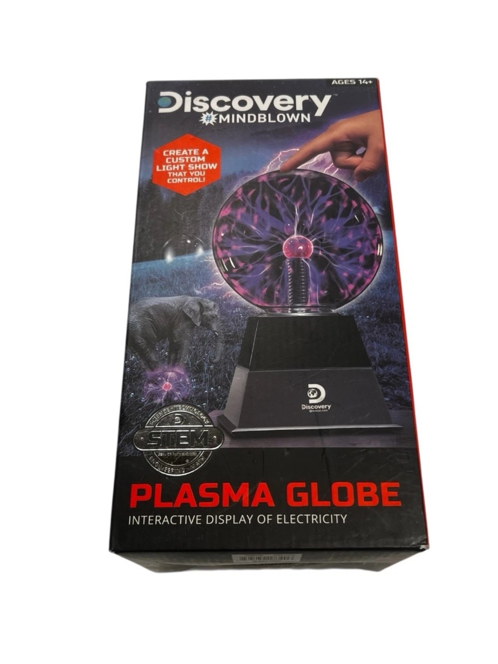 Brand New Discovery Plasma Globe 6" Globe Reacts to Touch, Voice & Music